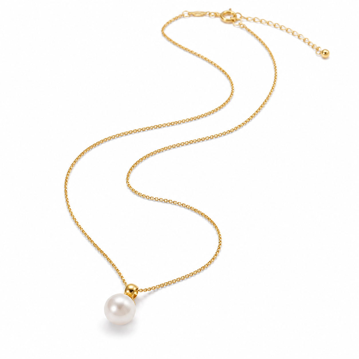Pearl Pendant Necklace Minimalist
