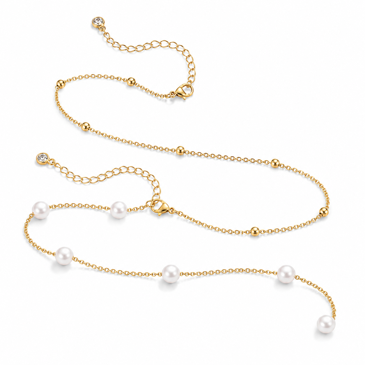 Bracelet Dainty Pearls Set