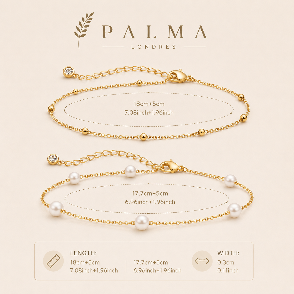 Bracelet Dainty Pearls Set