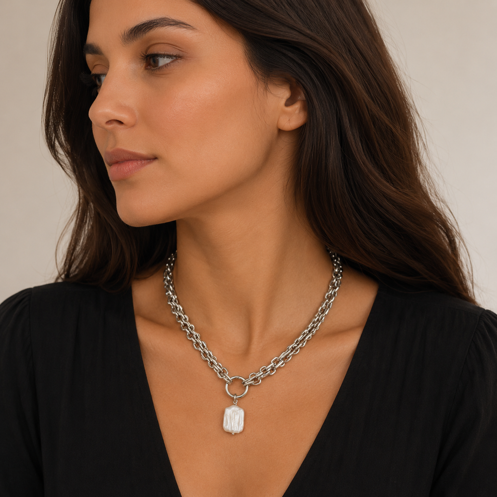 Silver Link Chain Necklace