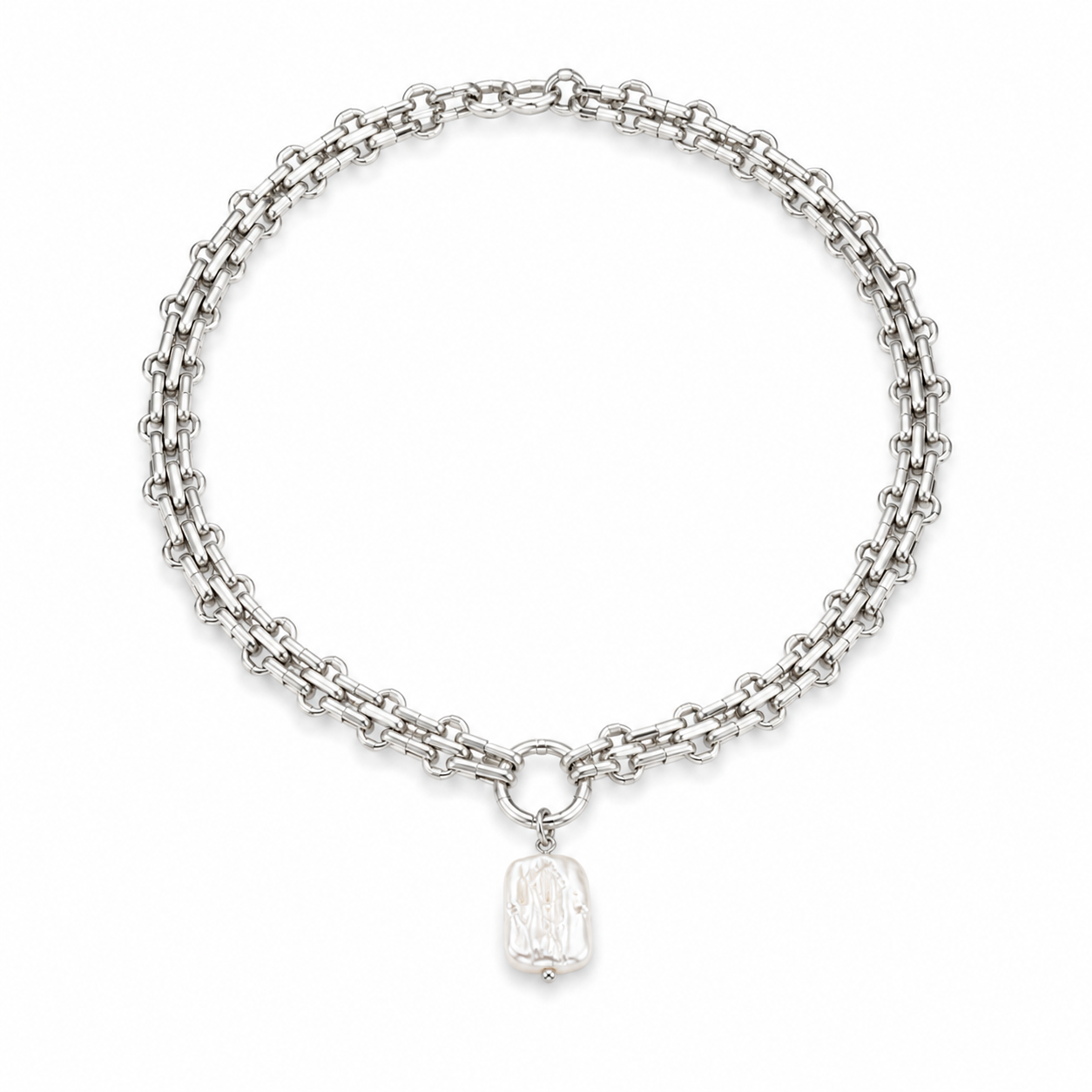 Silver Link Chain Necklace
