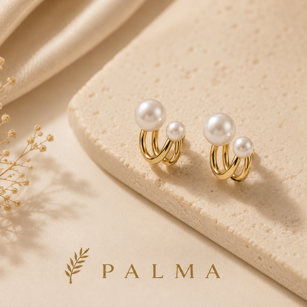 Irregular Design Pearl Earrings