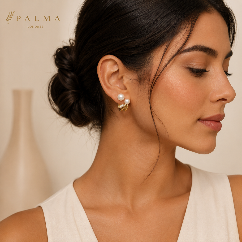 Irregular Design Pearl Earrings