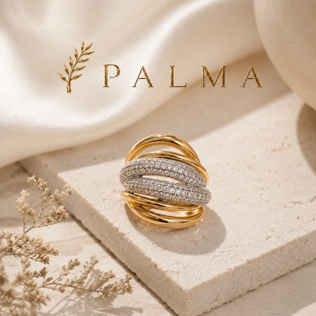 Two-color Palace Style Ring