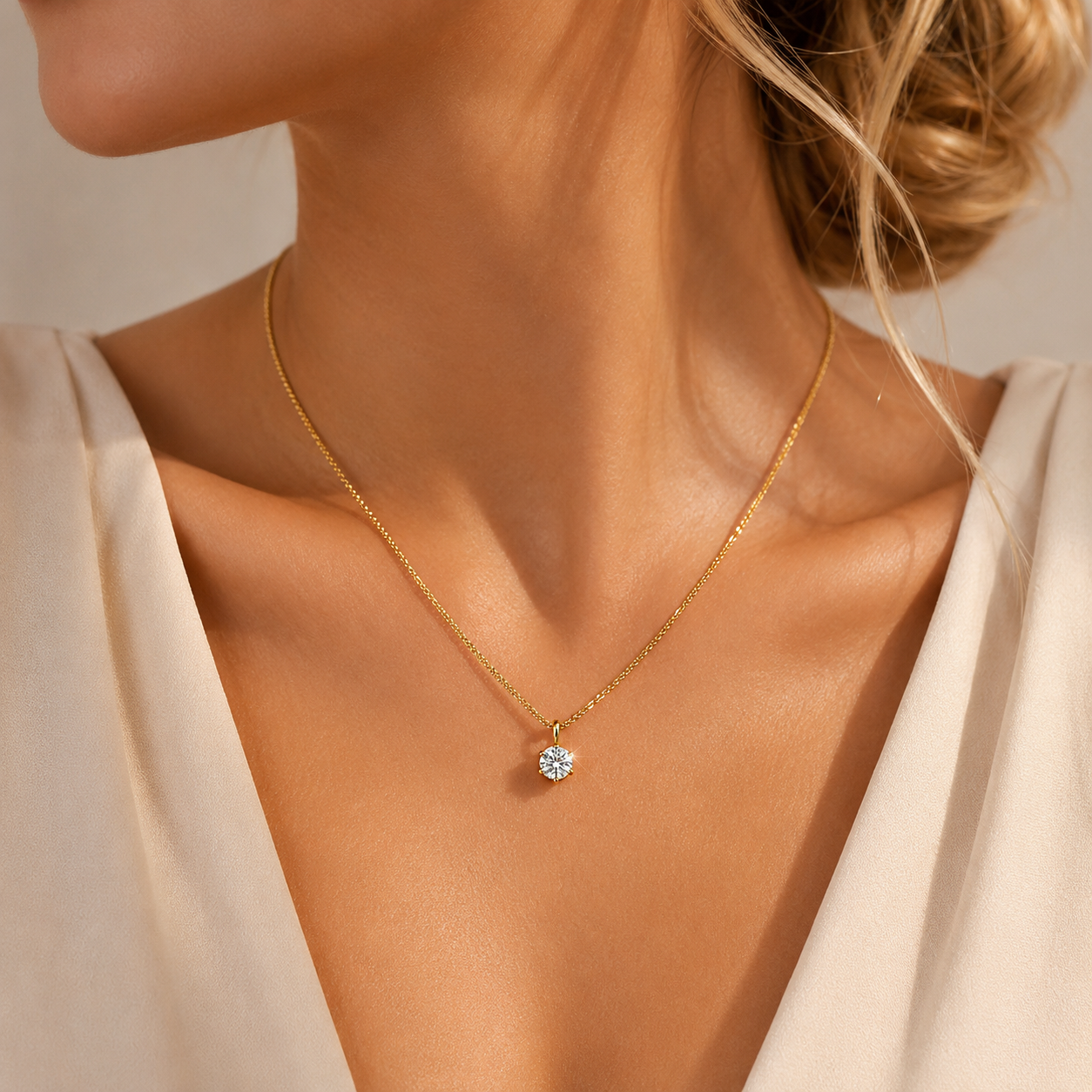 Solitaire Necklace