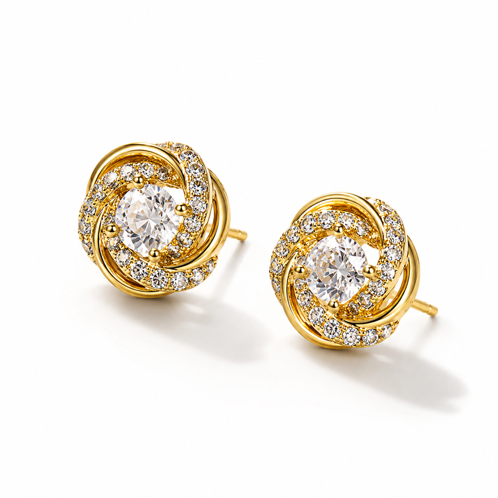 Halo Stud Earrings