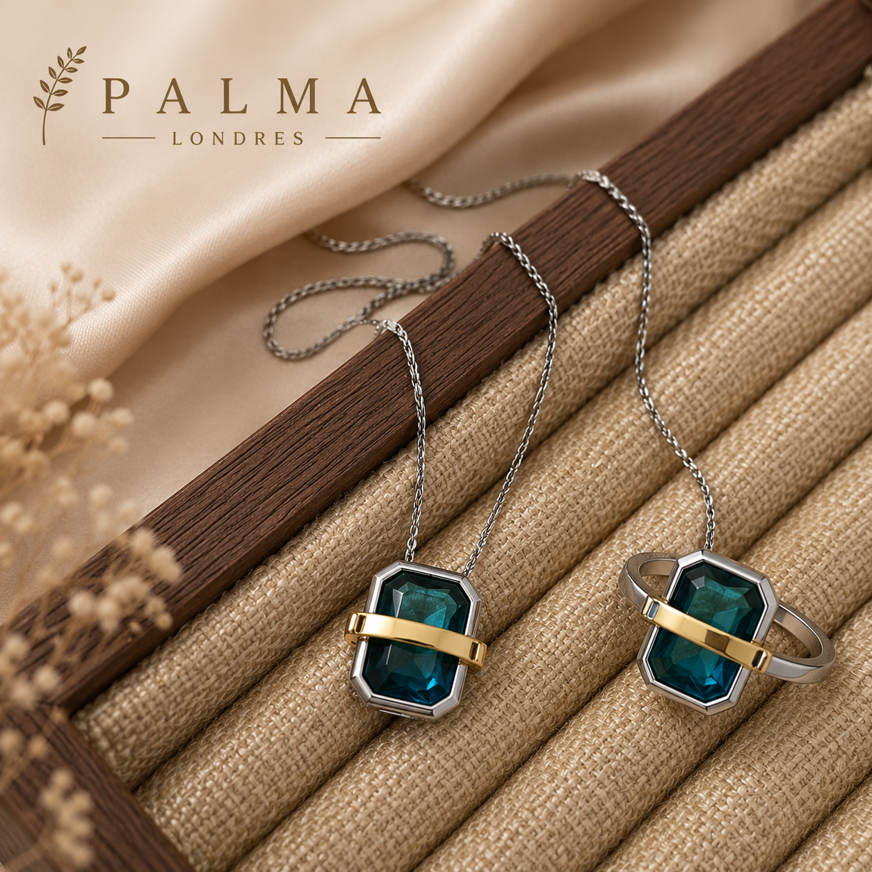 Blue Crystal 925 Sterling Silver