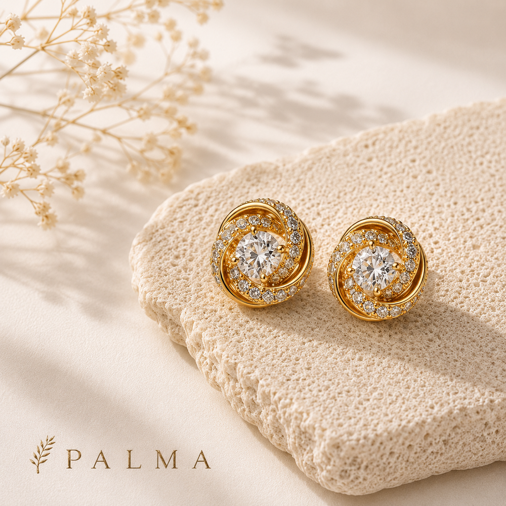 Halo Stud Earrings