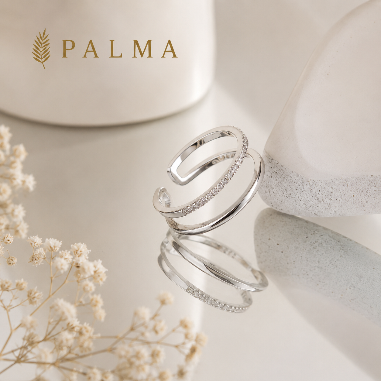 Zircon Adjustable Rings