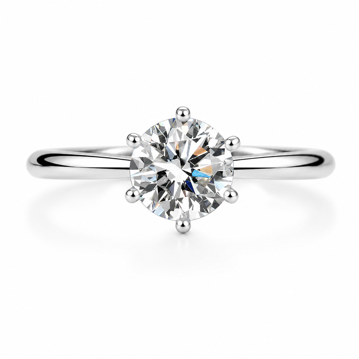 925 Sterling Silver Solitaire Ring