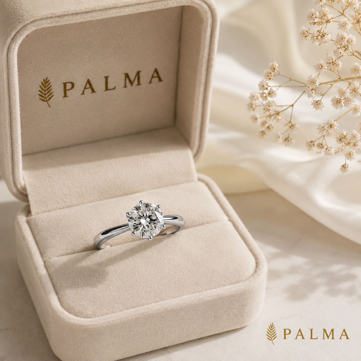 925 Sterling Silver Solitaire Ring