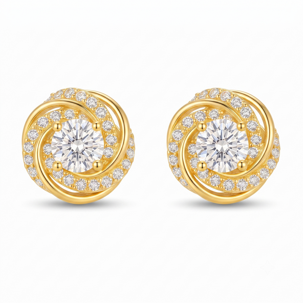 Halo Stud Earrings