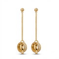 Drop Hoop Earrings
