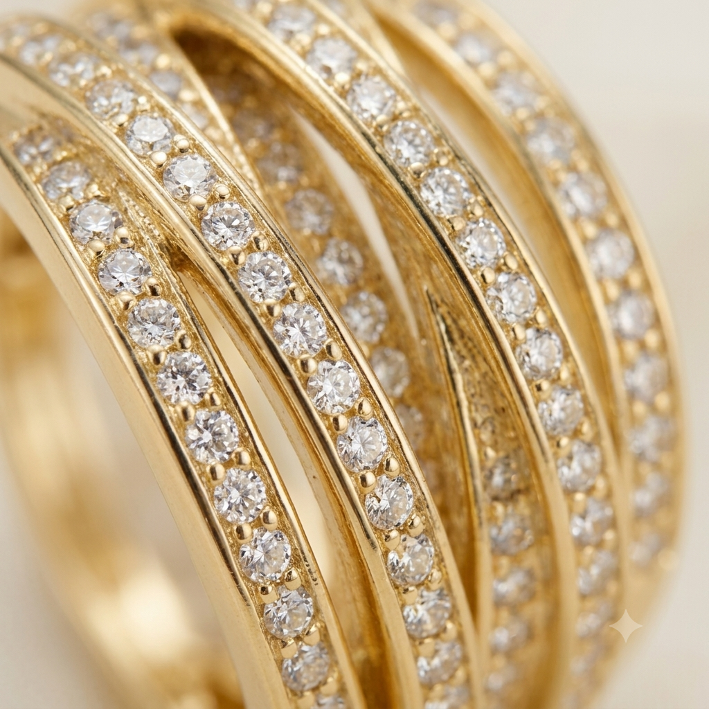 Hoop Earrings Full Crystal Cubic Zirconia