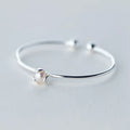 Personality New Art 925 Sterling Silver Jewelry Female Simple Clover Pearls High-quality Popular Bracelet For  Women