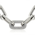 Chunky Silver Choker Necklace