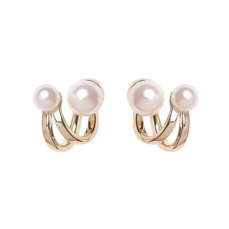 Irregular Design Pearl Earrings