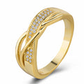 Twisted Pavé Ring