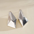 Sculptural Silver Statement Earrings